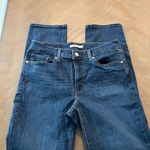 Levi's Women's Straight Leg Jeans in Dark Blue